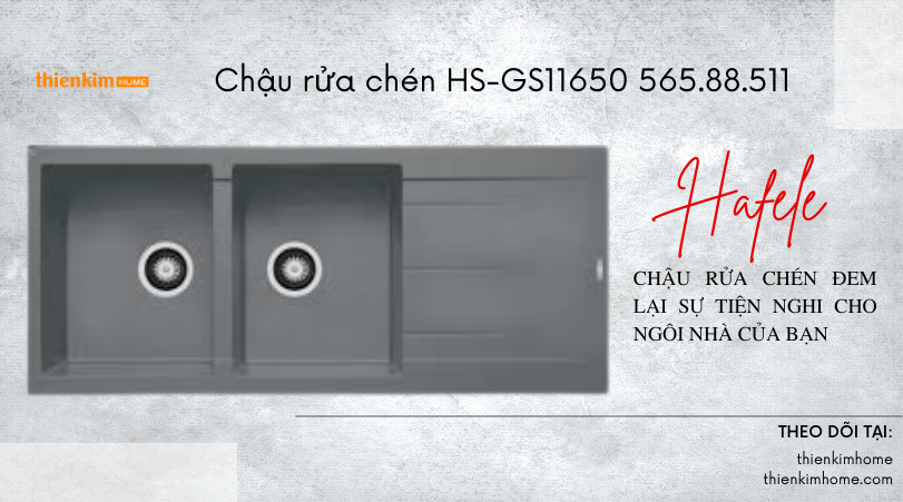 Chậu rửa chén Hafele HS-GS11650 565.88.511 tiện nghi
